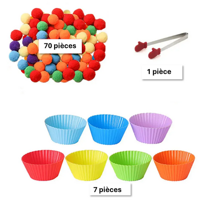 Montessori - Tri et Comptage de Pompons