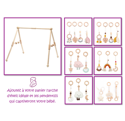 Tapis d'éveil - Arche en bois ensemble