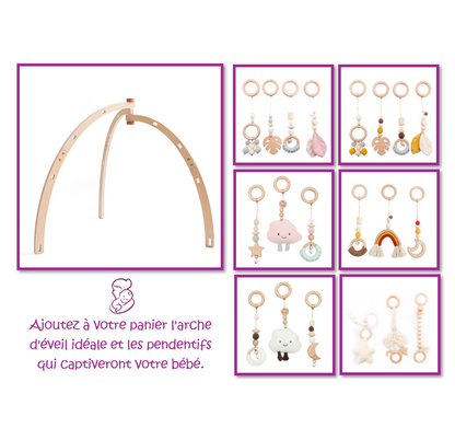Tapis d'éveil - Arche en bois ensemble