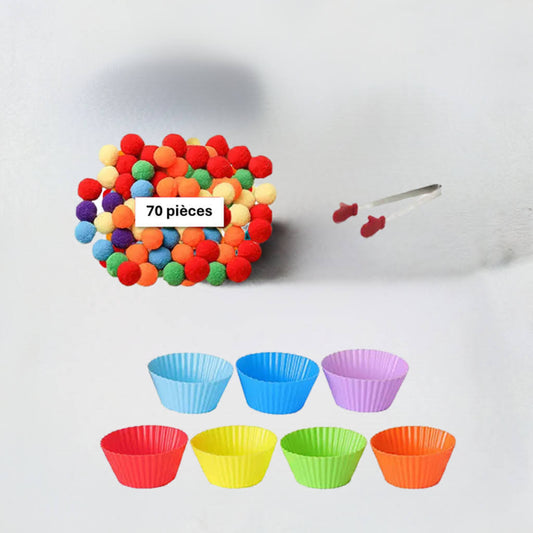 Montessori - Tri et Comptage de Pompons